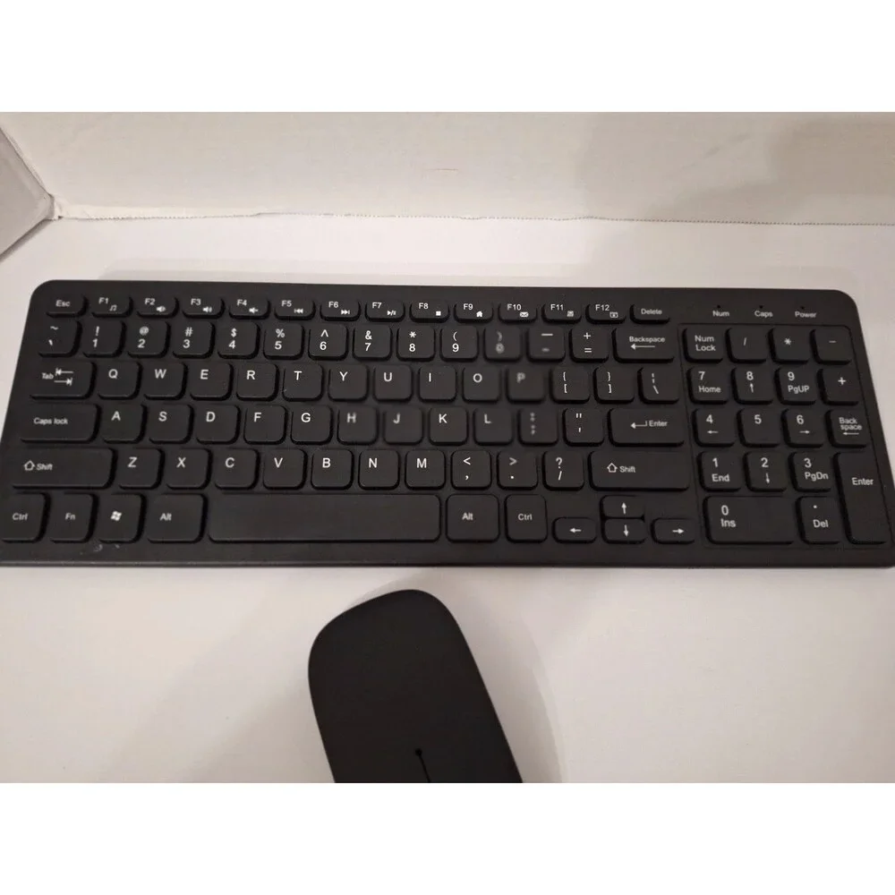 Wireless Gaming Keyboard and Mouse Slim Black Unbranded Computer Gaming Keyboard